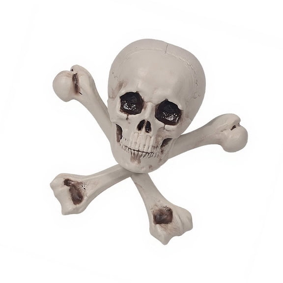 Portable Sturdy Plastic Skeleton Crosses Halloween Decors User friendly Holiday Scary House Yard Display