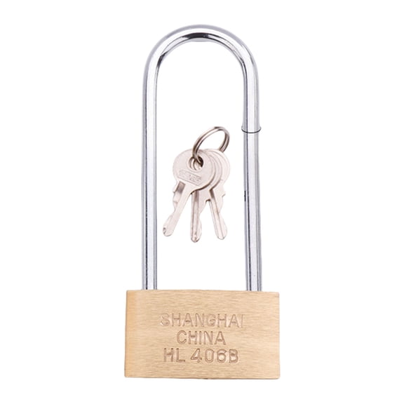 Portable Sturdy Rustproof Key Padlocks With 4 Key Long Shackles Weatherproof Lock for Gym Lockers Gate Garage Use