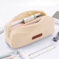 thumbnail image 1 of SOMNR Portable Stylish Pen Bag,Stationery Pouch,Multi-Colored Pencil Bag,Cosmetic Pouch Bag,Compact Zipper Bag (Beige), 1 of 8