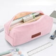 thumbnail image 1 of GLUAAE Portable Stylish Pen Bag,Stationery Pouch,Multi-Colored Pencil Bag,Cosmetic Pouch Bag,Compact Zipper Bag (Pink), 1 of 8