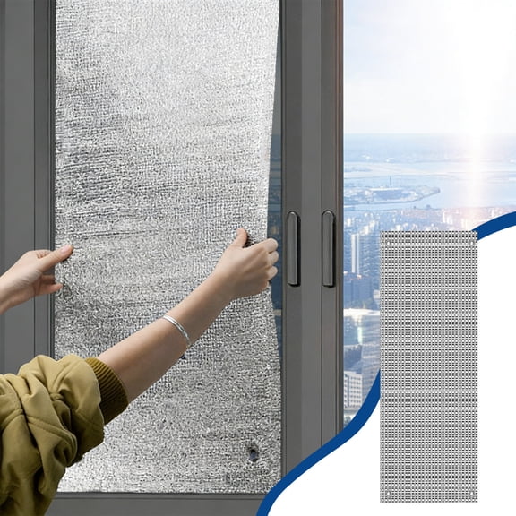 Portable Suction Cup Blackout Thermal Window Shades, No Drill Reflective Sun Blocker, Lightweight Roll Up Shade, Multi Purpose Sun Protection Shade for Home Car Skylight Sunroom