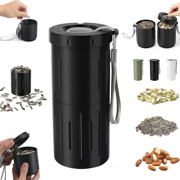 Portable Sunflower Seed Spit Cup with Shell Storage, 2026 New Sunflower Seed Cups to Spit in,Sunflower Spit Cup,for Outdoor, Travel,Car  Mess-Free Snack Solution for Seeds Lovers On-The-Go