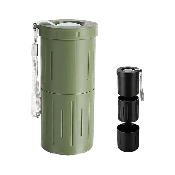 Portable Sunflower Seed Spittoon Cup 2-in-1 Snack Storage & Shell Disposal Travel Ashtray Design for Car Office Outdoor Camping Fishing