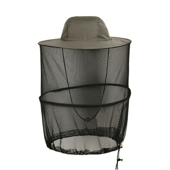 Portable Sunscreen Bucket Hat Lightweight Camping Hiking Breathable Net Yarn Hat