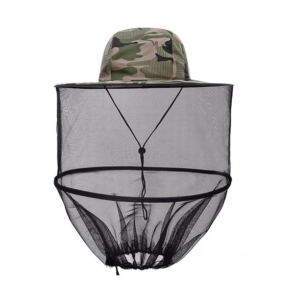 Portable Sunscreen Bucket Hat Lightweight Camping Hiking Breathable Net Yarn Hat