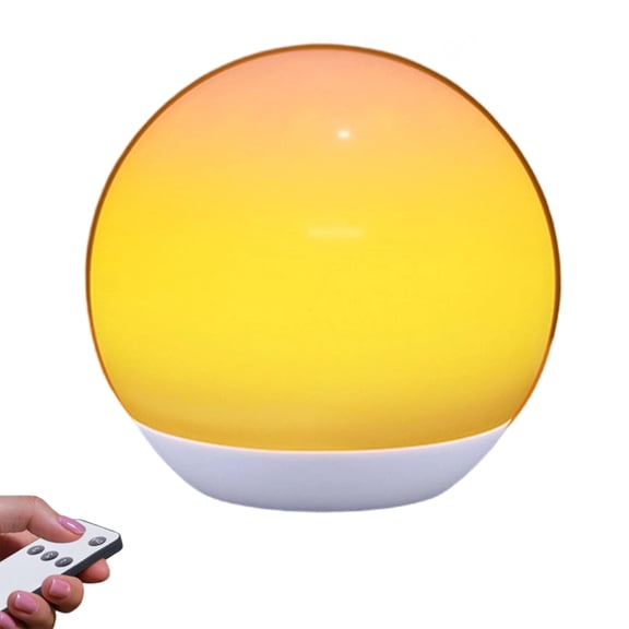Portable Sunset Effect Night Lamp Warm Light Remote Adjustable Brightness Long Lasting Camping Essential