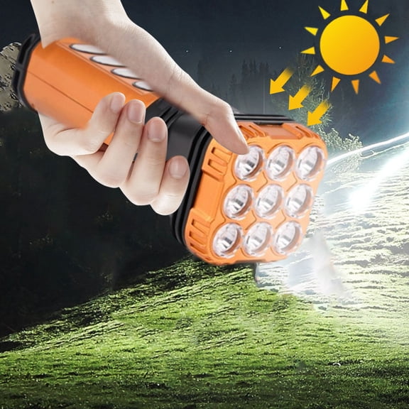Portable Super Bright LED Solar Lamp for Camping and Emergencies with USB Charging,High Lumens,IPX5 Waterproof,Long Battery Life,Power Display Side Lights