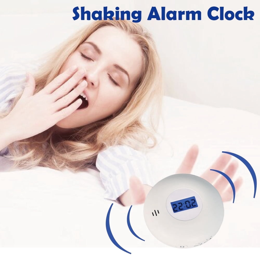 Vibrating Alarm Clock for Heavy Sleepers – Dual Alarms, 4 Sound Modes ...
