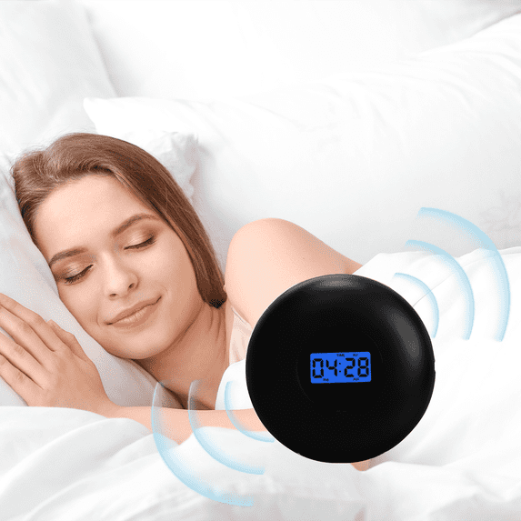 Vibrating Alarm Clock for Heavy Sleepers – Dual Alarms, 4 Sound Modes ...
