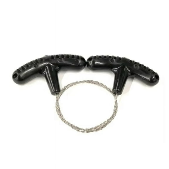 Portable Survival Chain Saw - Stainless Steel Manual Hand Rope Saw for Camping, Hiking, Outdoor Emergency Gear