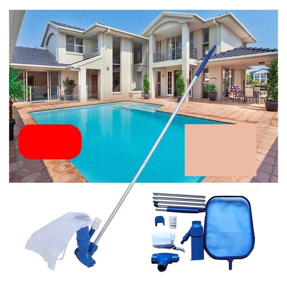 Portable Swimming Pool Vacuum Cleaner Hot Spring Cleaning Tool Suction Head Pond Fountain Outdoor Garden Vacuum Cleaner Brush ,Great Suction Power