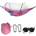 thumbnail image 1 of Portable Swing Bed,Outdoor Net Hammock with Mosquito Net Portable Double/Single Travel Hanging Bed for Hunting Camping Sleeping, 1 of 5