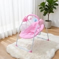 thumbnail image 1 of SIMANLI Electric Baby Swing with Bluetooth, Remote, Toys, 4-Speed Adjustable Infant Swing, Auto Rocking, for Newborns to Toddlers, Pink, 1 of 12
