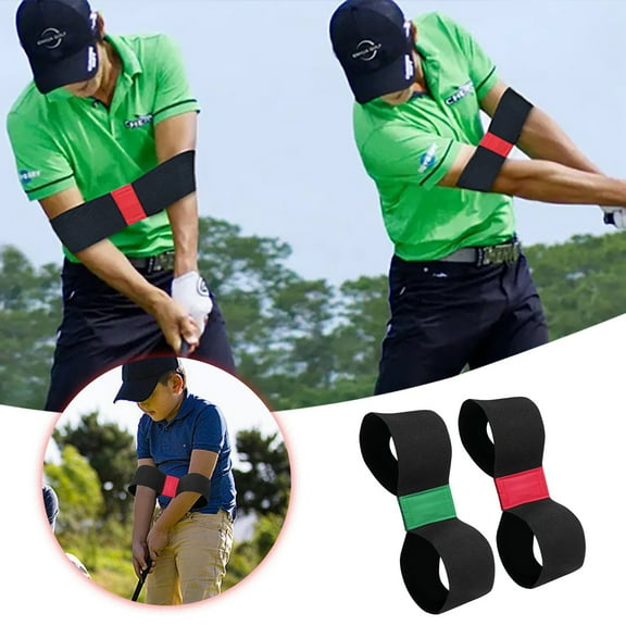 Portable Swing Trainer Adjustable Correction Band Lightweight Durable Practice Tool for Adult Training Indoor Outdoor Use 2PCS