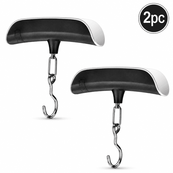 Portable T-Handle Digital Hanging Scale 2-Pack, 50kg/110lb Capacity Electronic Luggage & Fishing Scale, Multi-Unit Conversion (kg/lb) with Stainless Steel Hook for Travel, Home & Outdoor Use