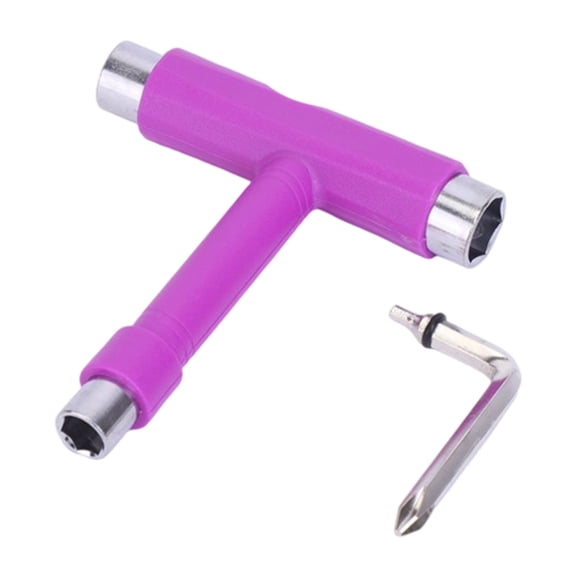 Portable T Shape Skateboards Wrench Professional Tool Skateboards Roller Skate Adjusting Wrench Easy to Use