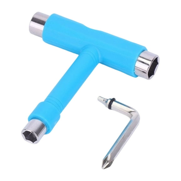 Portable T Shape Skateboards Wrench Professional Tool Skateboards Roller Skate Adjusting Wrench Easy to Use