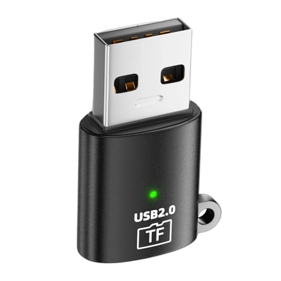 Portable TFs Card Reader Adapter with Metal Construction for File Access on Laptops and Phones