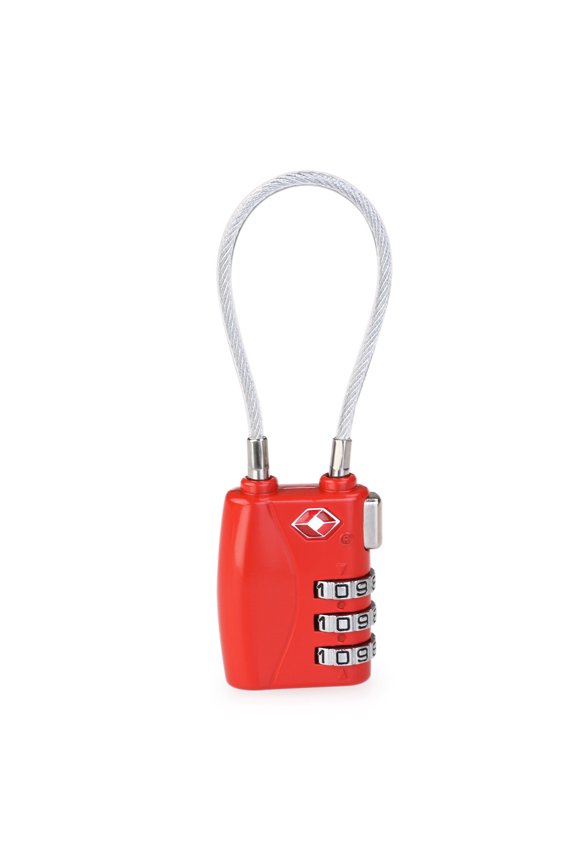 Combination Cable Luggage Lock Zinc Alloy 1Pcs 3.94X1.18X0.39In