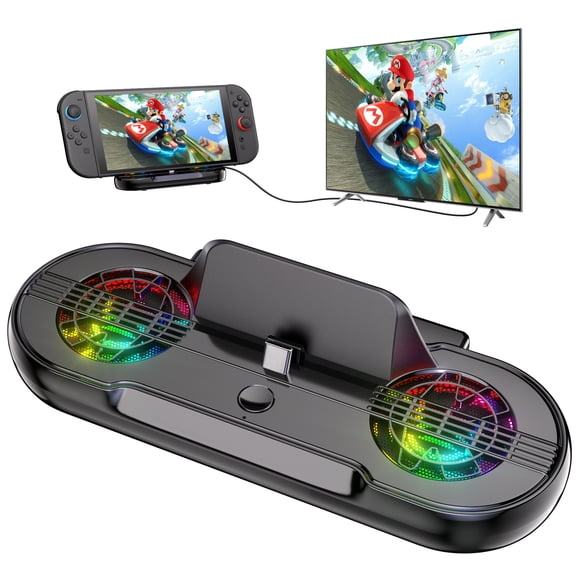 TV Dock Station for Nintendo Switch 2, Portable TV Docking Station Replacement with 4K HDMI Adapter/Type C Port/USB 2.0 Port for Nintendo Switch 2