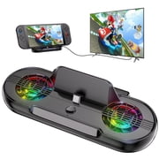 Portable 4K 120Hz TV Dock Station for Nintendo Switch 2, Multi Ports Type-C & Usb 2.0 with RGB Light