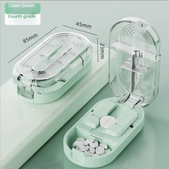 Portable Tablet Cutter Box - Precision Medicine Splitter for Easy and Accurate Dosage