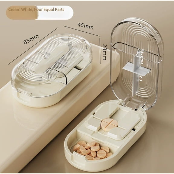 Portable Tablet Cutter Box - Precision Medicine Splitter for Easy and Accurate Dosage