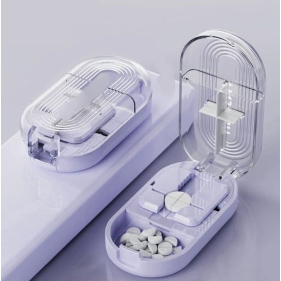 Portable Tablet Cutter Box - Precision Medicine Splitter for Easy and Accurate Dosage