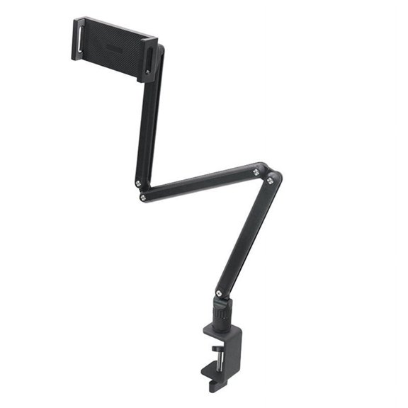 Portable Tablet Holder Support Desktop Rotating Folding Monitor Holder Phone Stand Universal Aluminum Bracket,1 * Tablet Holder,Black
