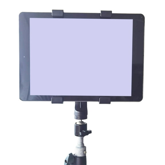 Portable Tablet Holder with Rotating Head Fits 7-13 inch Tablets, Designed for Tripod and Live Streaming