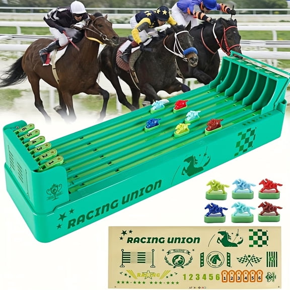 Portable Tabletop Game Board Game Family Gathering Entertainment Game Horse Racing Game Horse Racing Board Game Table Football Game Horse Racing Table Game