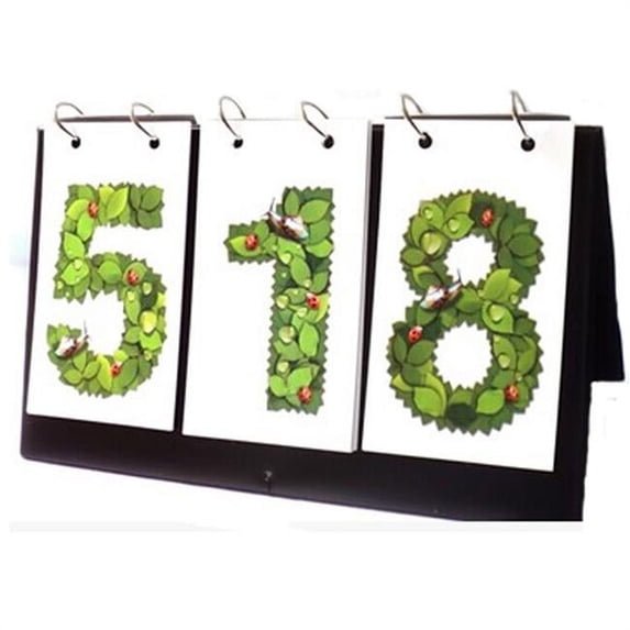 Portable Tabletop Multifunctional Scoreboard for Sports Games, Black - Medium