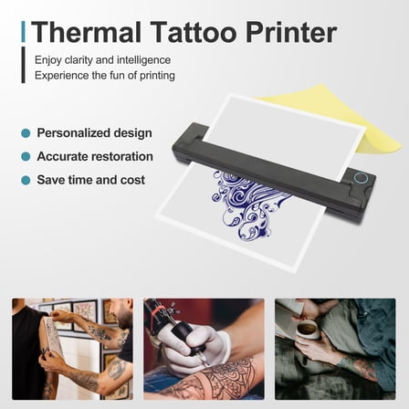 Portable Tattoo Transfer Printer Machine A4 size Mini Wireless Network Thermal Stencil Line Drawing Printing Copier