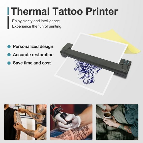 Portable Tattoo Transfer Printer Machine A4 size Mini Wireless Network Thermal Stencil Line Drawing Printing Copier