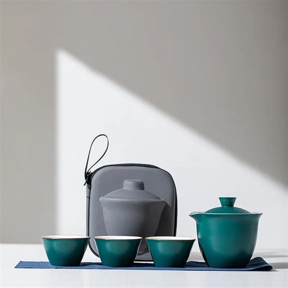 Portable Teapot Teacup Set With Travel Kit Kung Fu Teaware Ceramic Outdoor Tea Pots Chinese Tea Pot And Cup Set