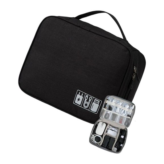 Portable Technology Gear Storage Solution With Secure Strap Practical Water resistant Cosmetic Organiser Bag