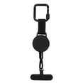 thumbnail image 1 of Portable Telephone Security Cord, 3 x 20 cm Anti-Theft Portable Phone Strap, Retractable Phone Lanyard with Stainless Steel Carabiners, Adjustable Phone Strap Universal Chain,1 Pack(Black), 1 of 9