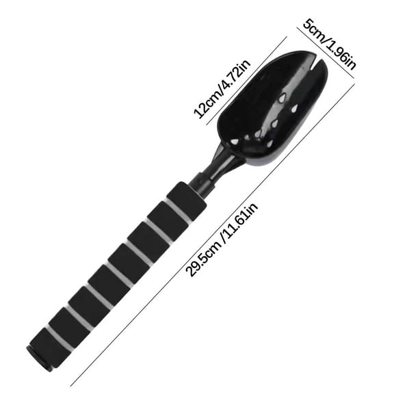 Portable Telescopic Fishing Bait Casting Spoon Aluminum Alloy Rod with Non-Slip Handle for Easy Storage Cleaning Retractable Fishing Equipment Lure Tool Outdoor Fishing Gear