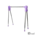 thumbnail image 1 of Portable Telescopic Folding Clothes Drying Rack, Stainless Steel Travel Laundry Dryer With Carry Bag, Space Saving Garment Hanger For Hotel, Apartment, Balcony, Dorm,VIOLET,One Size, 1 of 9