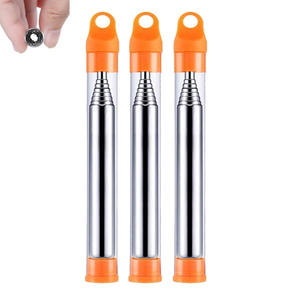 Portable Telescoping Camping Fire Bellowing Tool, Outdoor Camping Gear Compact Metal Blowing Tube for Campfire & Fireplace, Hiking BBQ Fire Starter