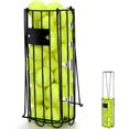 thumbnail image 1 of Portable Tennis Ball Hopper, Tennis Picker Collector with Handle, Metal Tennis Ball Retriever Basket for Easy Carrying, Tennis Holder Container Training Tool for Pickup, Storage, Practice, 1 of 8
