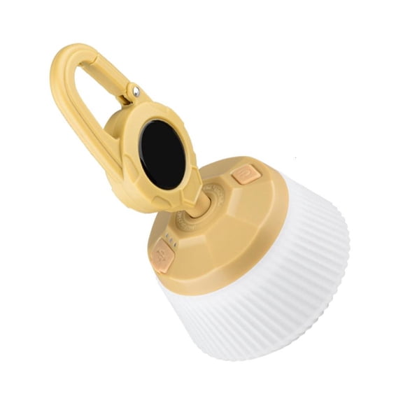 Portable Tent Light Lantern with Type-C Charging, Hook Design, 3 Lighting Modes, and Warm Glow for Camping or D by LUVNIM