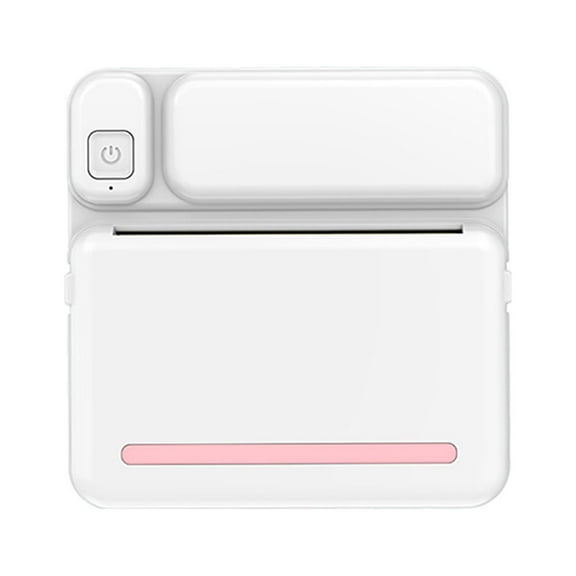 Portable Thermal Bluetooth Printer for Mobile Devices - Inkless Photo and Label Printing for Travel and Organization Pink
