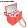 thumbnail image 1 of Portable Thermal Insulated Cooler Bags Outdoor Camping Carrier Drink Bags Picnic Folding Fo Bag Insulated Delivery K8Q4 Supplies, 1 of 7