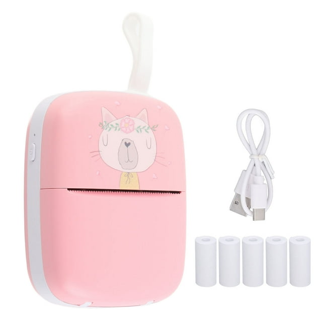 Portable Thermal Printer Bluetooth 200dpi Resolution Inkless Wireless