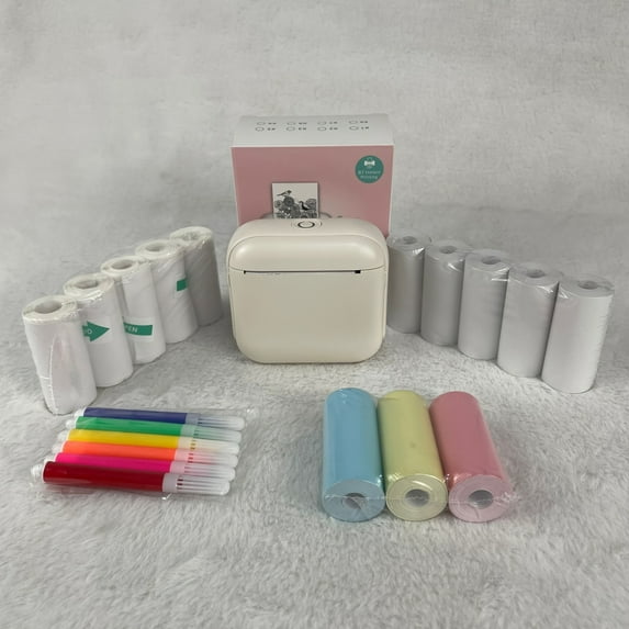 Portable Thermal Printer - Instant Print, Compatible with Ios/Android Devices for Photos, Labels, Notes & More - Ideal for Thanksgiving, Christmas, Halloween Gifts & Study