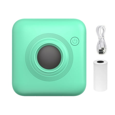 Portable Thermal Printer Mini Bluetooth Label Maker Machine for Photos Barcodes Stickers - Wireless Mobile Thermal Printing Device with Self- Paper Support - No Ink Required