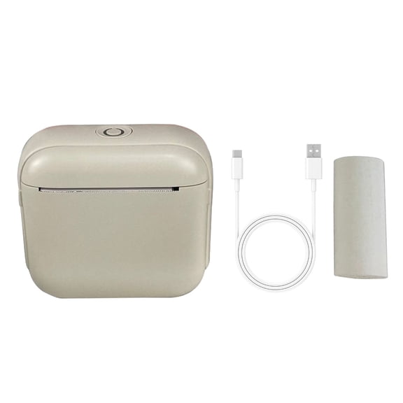 Portable Thermal Receipt Sticker Printer with Bluetooth Wireless, 300 Prints per Charge, White