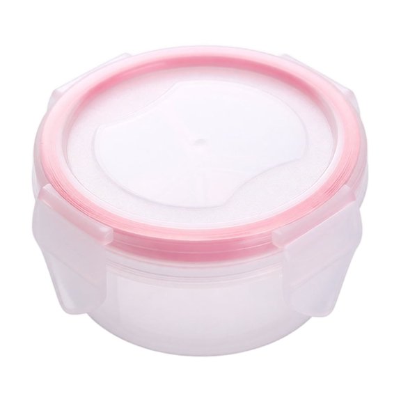 Portable Three Compartment Pill Box with Sealing Ring for Travel and Daily Use Leakproof Design Plastic Material Suitable for Medication and Small Item Storage