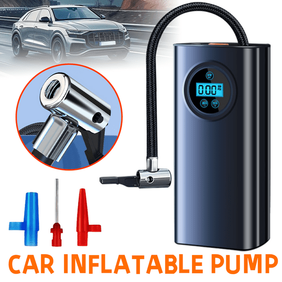 Portable Tire Inflator Electric Bike Pump with Digital Pressure Gauge,DFITO Rechargeable Car Portable Air Compressor Tyre Pump for Car, Bicycle, Motorcycle, Scooter,Balls